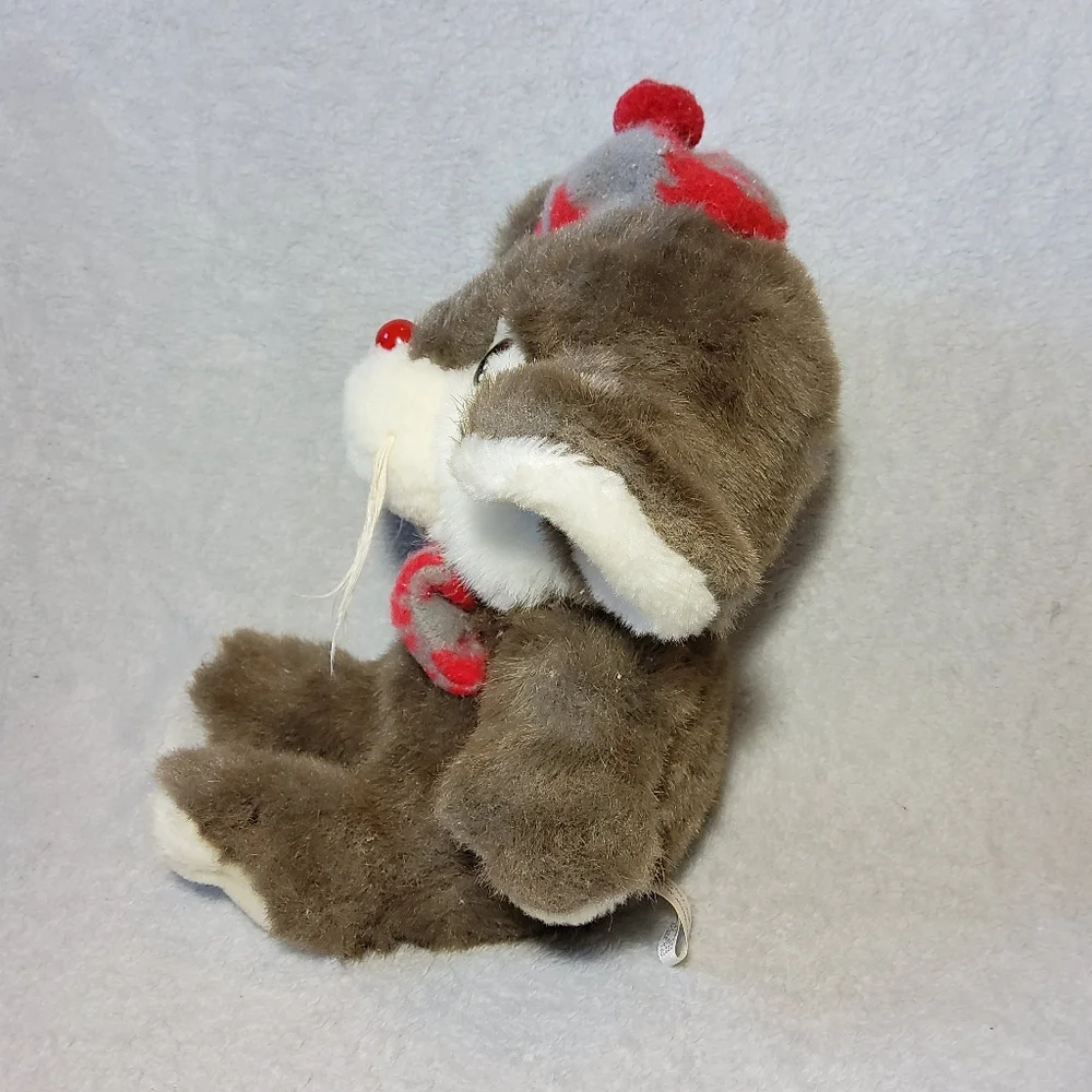 Vintage 1987 Lil' Tweaks Christmas Mouse Commonwealth Plush Target Exclusive 10